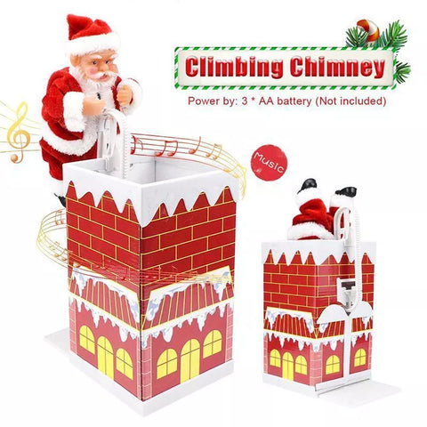 Electric Climbing chimney Santa Claus