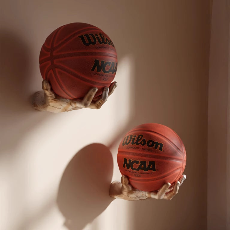 Volleyball, basketball, football, ball support stand base collection interior decoration