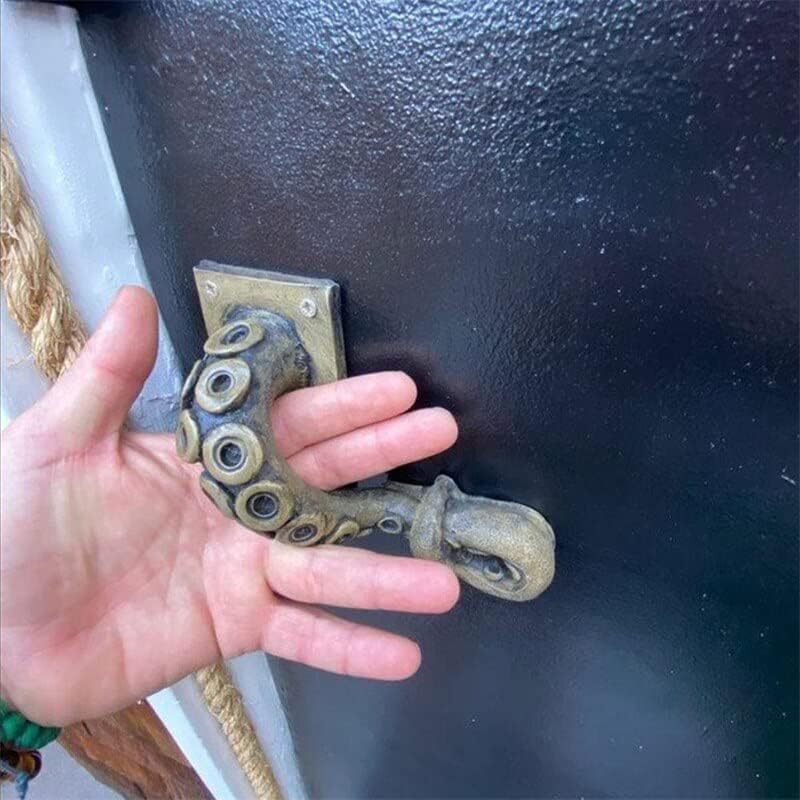 Antique octopus door knob