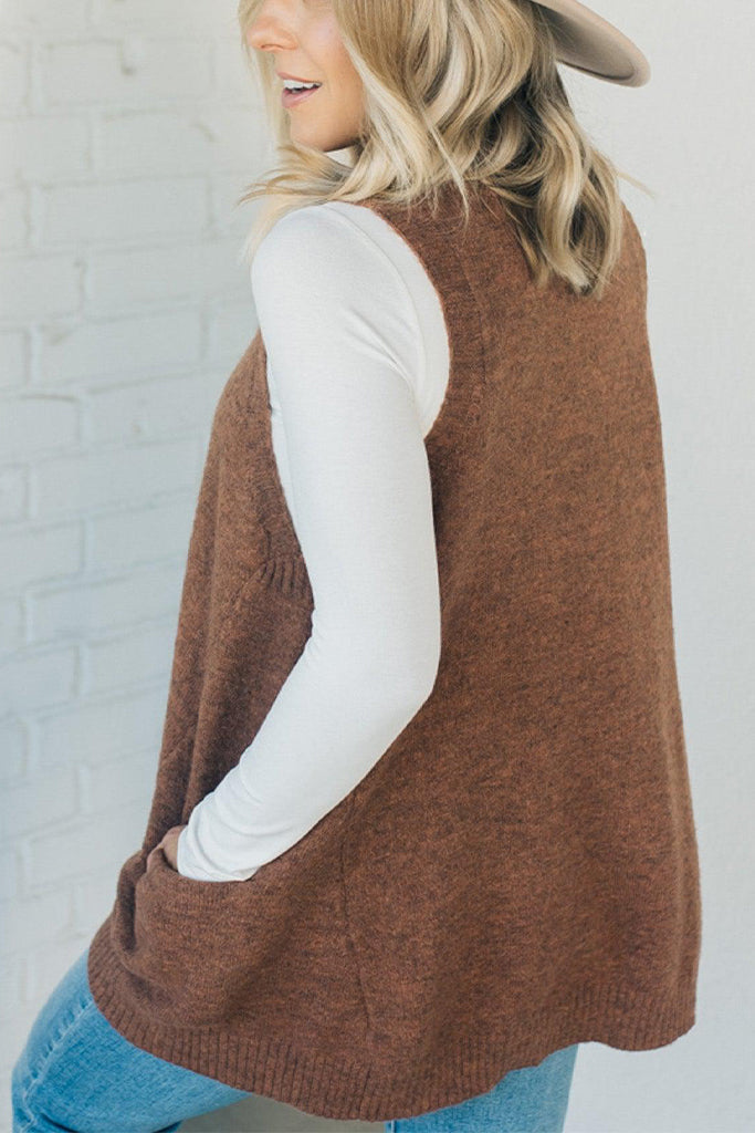 Cozy Pocket Sweater Vest