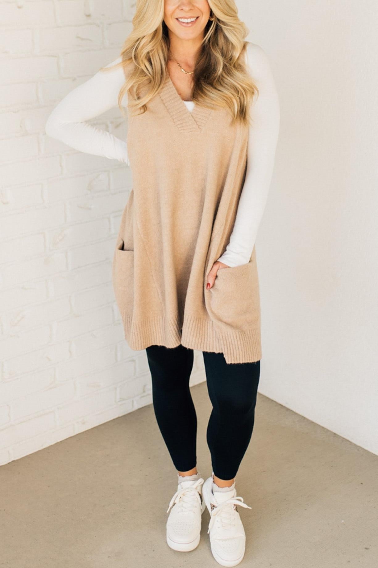 Cozy Pocket Sweater Vest