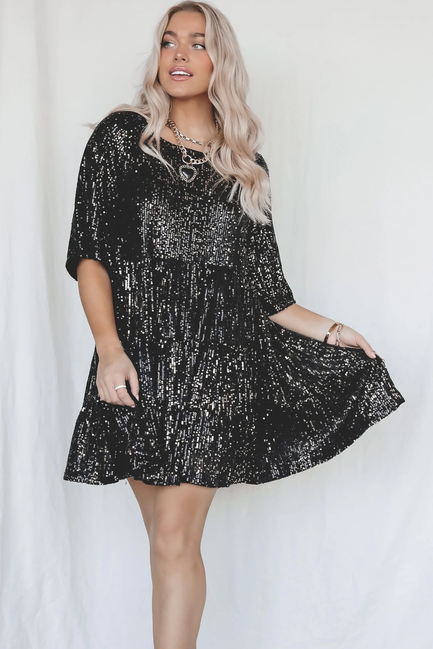 ✨2024 Sequin Baby Doll Dress