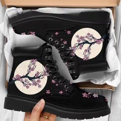 PRINTING STYLE SKULL MARTIN BOOTS FOR MEN AND WOMEN