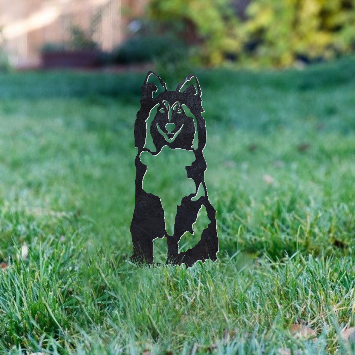 Shetland Sheepdog Metal Silhouette