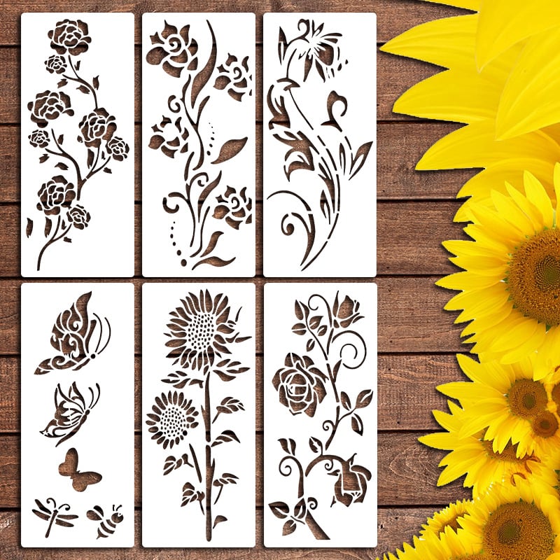 🏡This Week's Special Sale -Garden Fence Large Flower Stencils🌻DIY Decoration