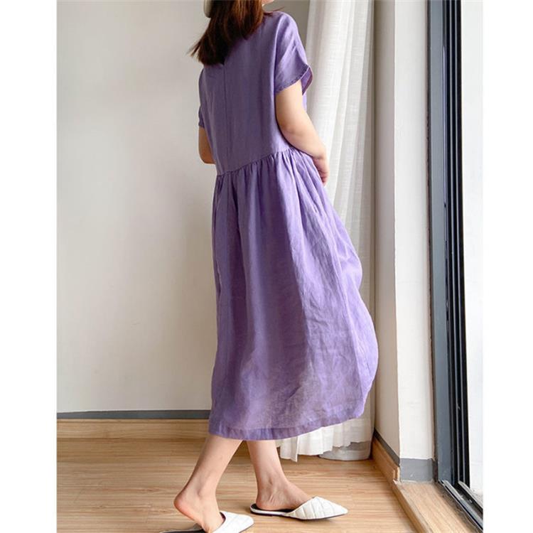 🔥HOT SALE🔥 Japanese Style Linen Cotton Dress