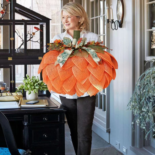 🔥Last Day 60% OFF 🍁 Farmhouse Pumpkin Wreath For Front Door