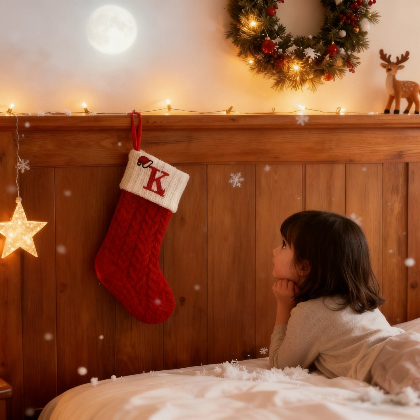 🎅Christmas Sale 49% OFF-🧦Personalized letter knitted Christmas stocking fireplace ornament