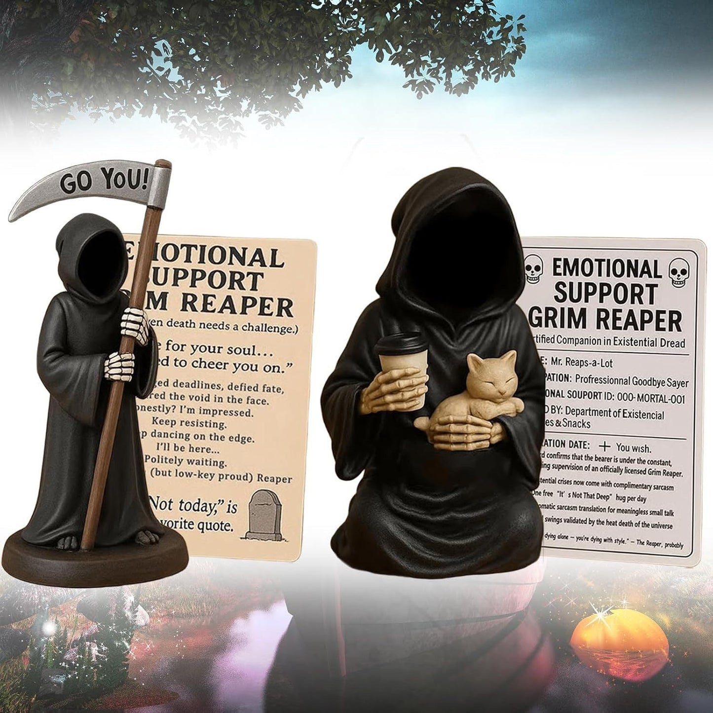 Emotional Support Grim Reaper Figurine