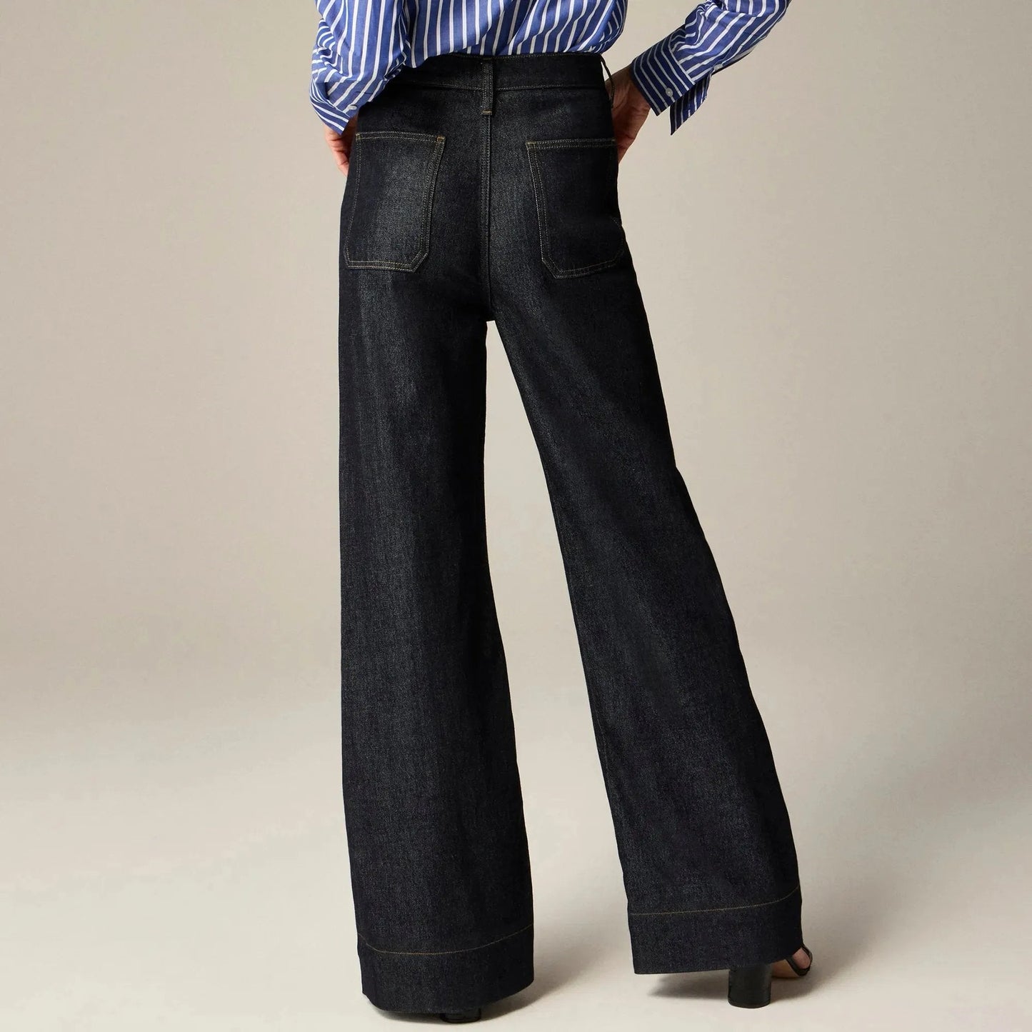 Tummy Control Sailor Wide Leg Jeans