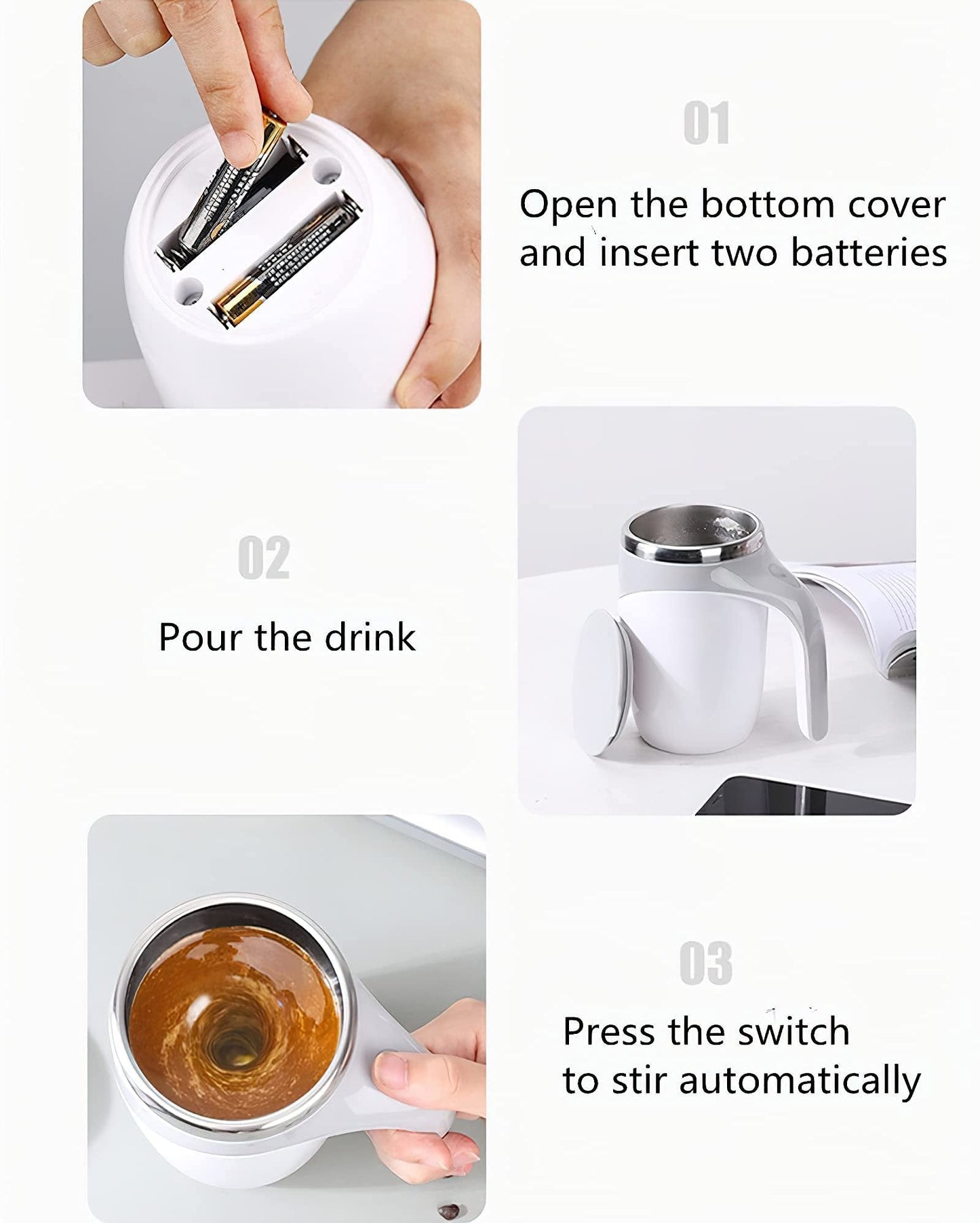 Automatic Magnetic Stirring Coffee Mug