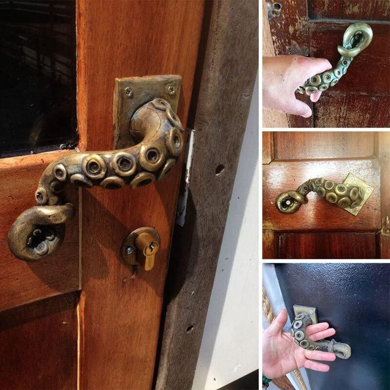 Antique octopus door knob