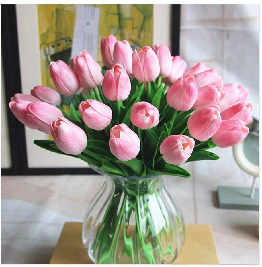 High Quality Artificial Latex Tulips(PCS 10)