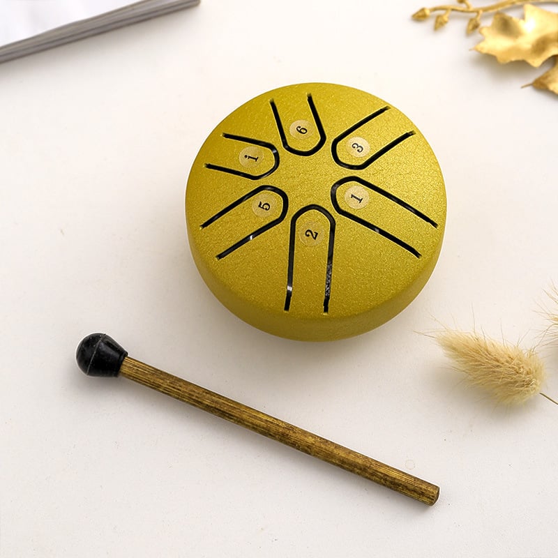 MINI STEEL TONGUE DRUM 3 INCH SOUND HEALING DRUM KIT