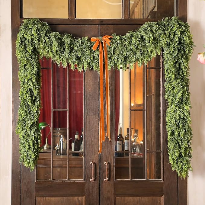 ⛄2025 Christmas Artificial Cypress Leaf Vine Wreath🎄