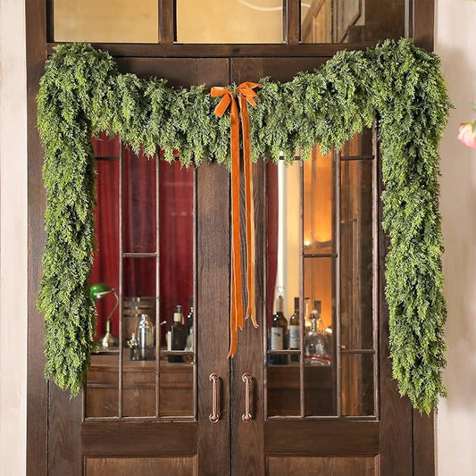 ⛄2025 Christmas Artificial Cypress Leaf Vine Wreath🎄
