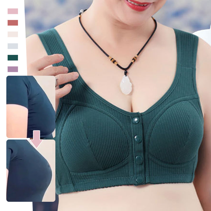 New women’s front snap button plus size bra