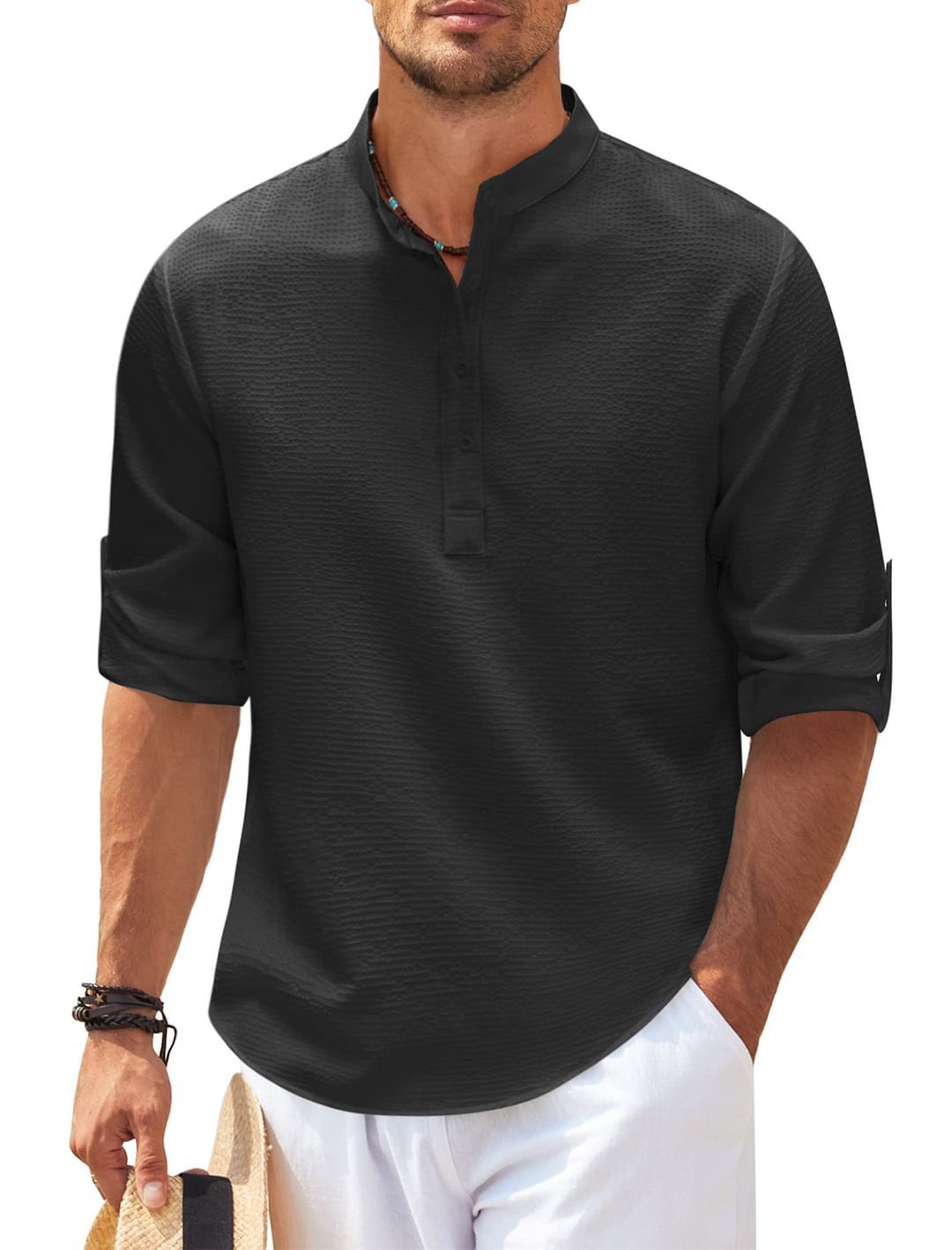 🎁Men's Casual Cotton Shirt  Ultimate Comfort and Style🔥-BUY 2 FREE SHIPPING