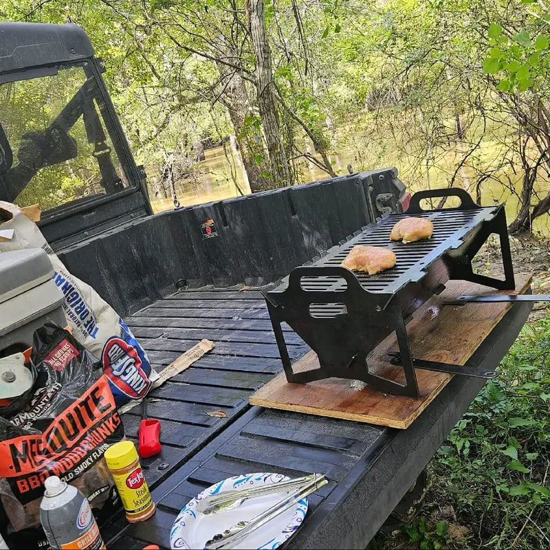 Collapsible BBQ Grill for Easy Storage Steel