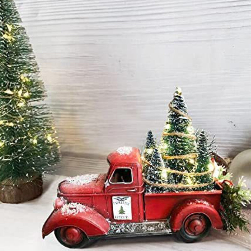 Red farm Truck Christmas Centerpiece