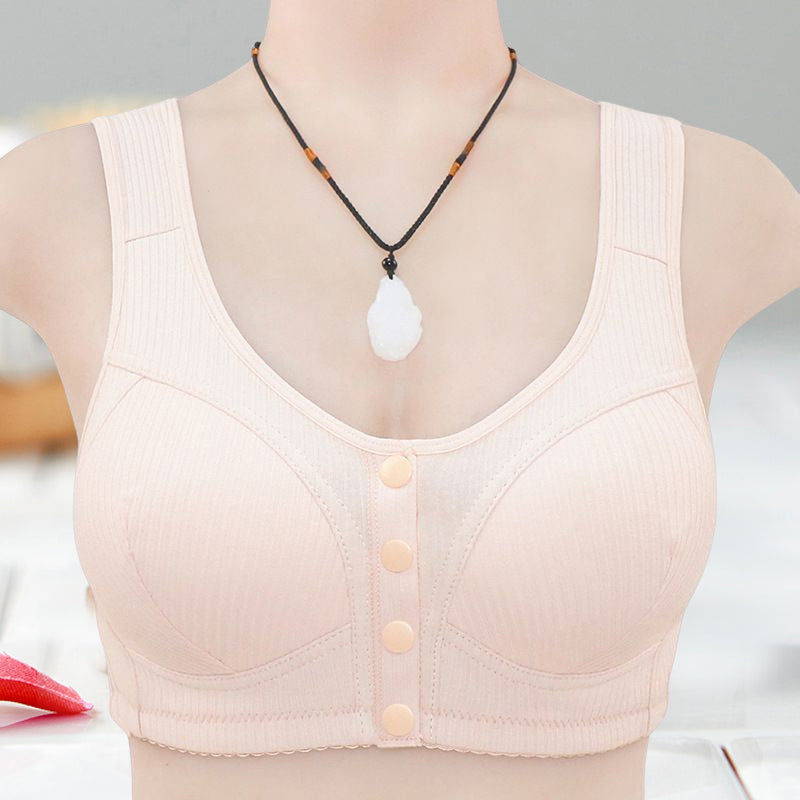 New women’s front snap button plus size bra