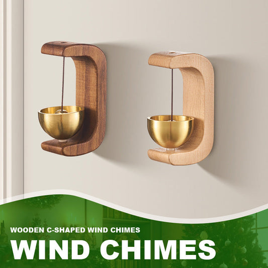 Wooden C-shaped Wind Chime - Buy 3 get 2 free and Free shipping!