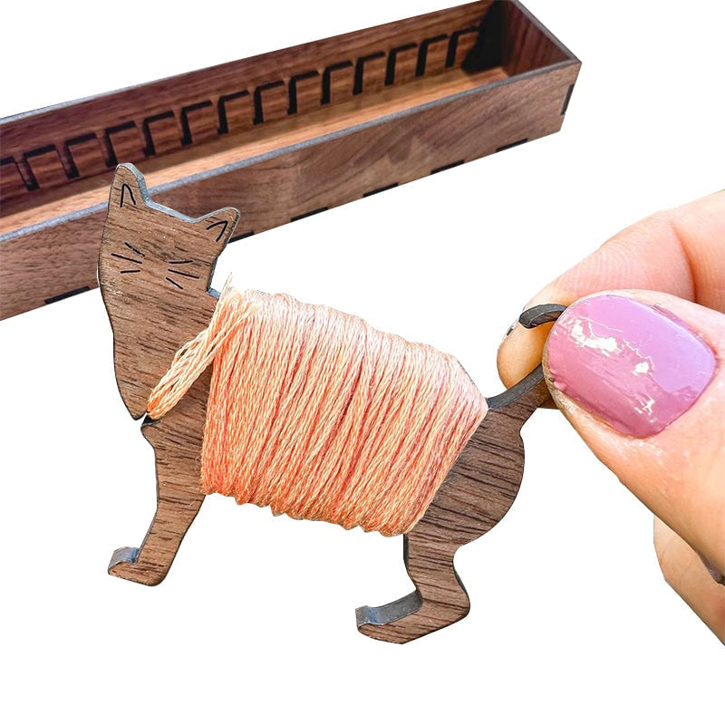 Wooden Animal Bobbin Set