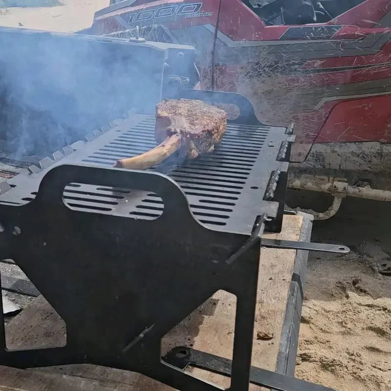 Collapsible BBQ Grill for Easy Storage Steel