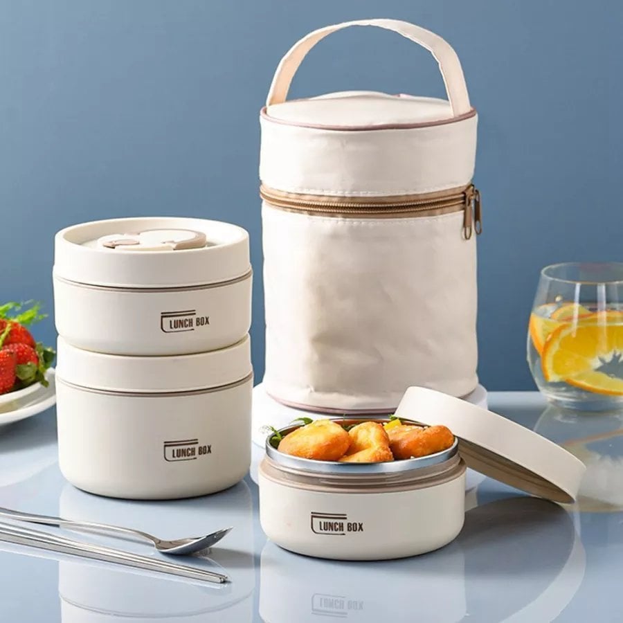 (Last Day Promotion 49% OFF) Portable Insulated Lunch Container Set - BUY 2 FREE SHIPPING