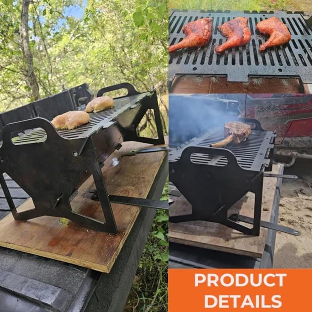 Collapsible BBQ Grill for Easy Storage Steel
