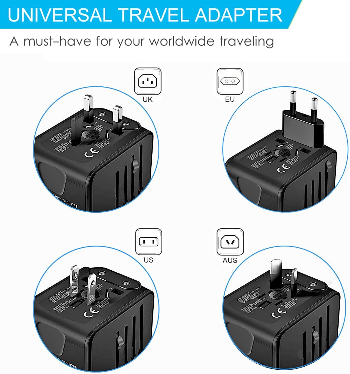 All-in-One Universal Travel Adapter