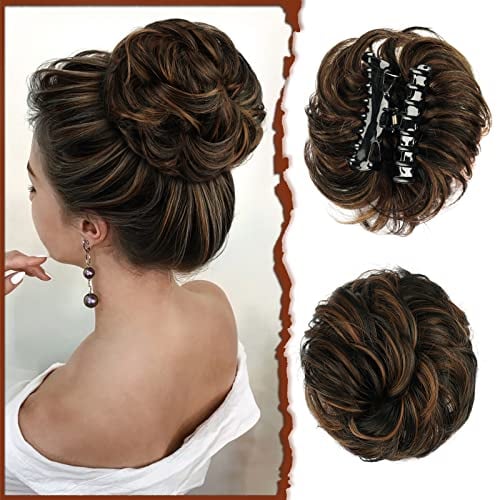 Claw Clip Messy Bun Hair Piece