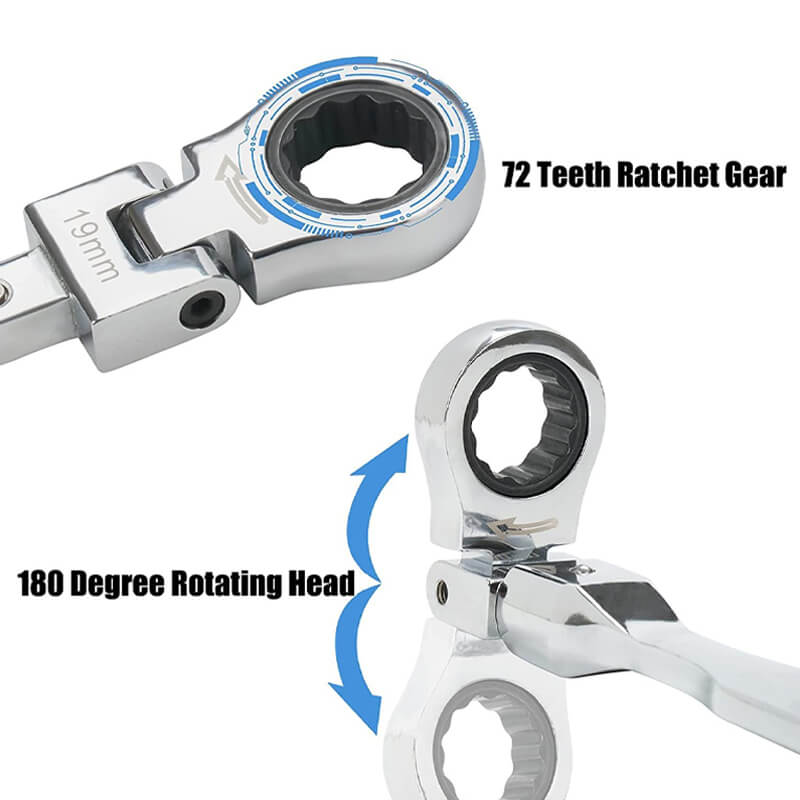 20-piece ratchet wrench with box