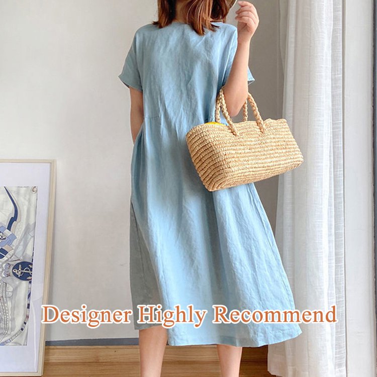 🔥HOT SALE🔥 Japanese Style Linen Cotton Dress