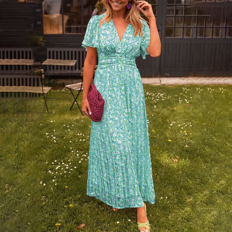 Cute vintage floral dress for women