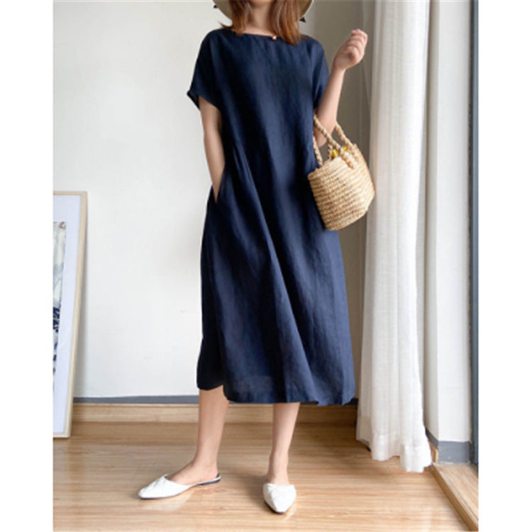 🔥HOT SALE🔥 Japanese Style Linen Cotton Dress