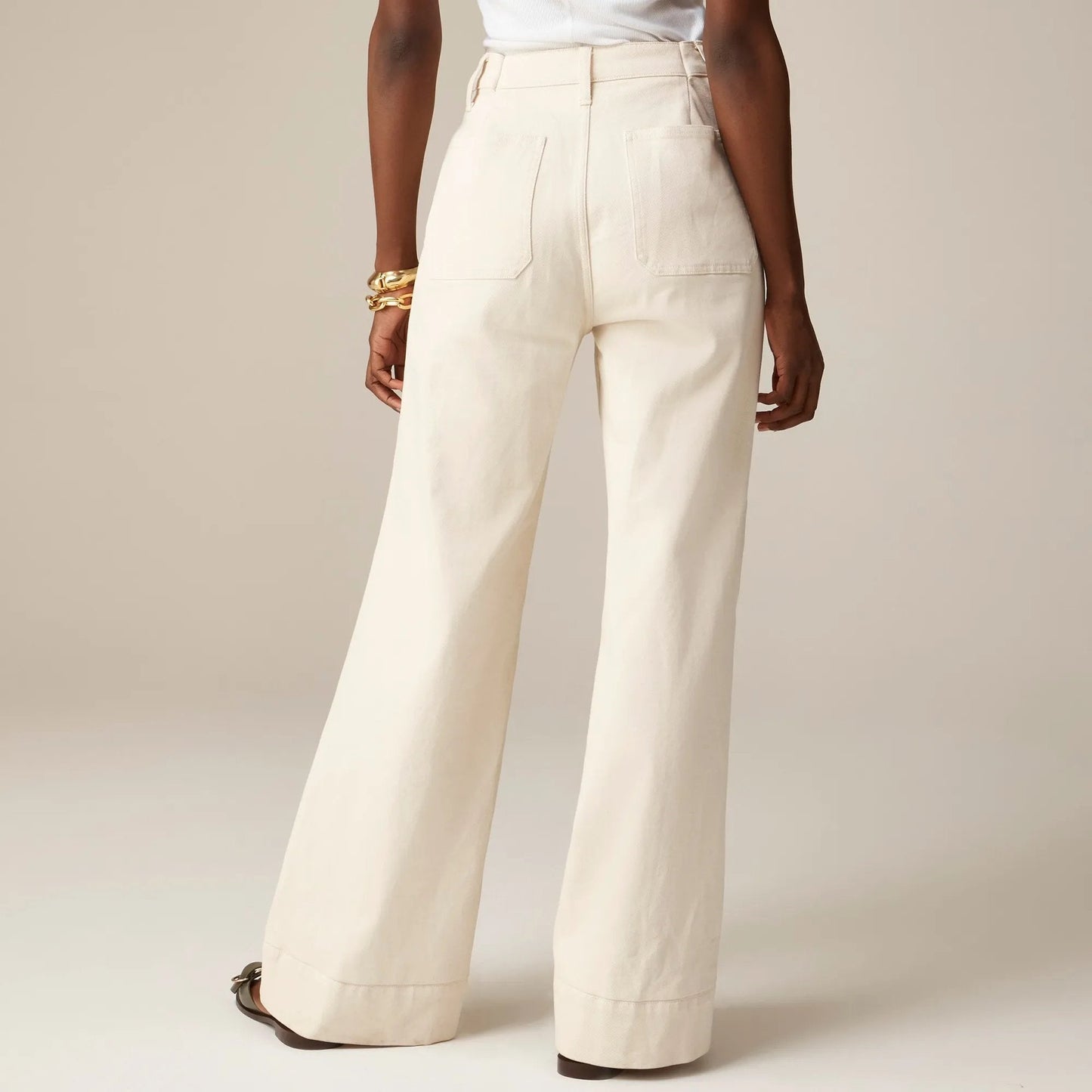 Tummy Control Sailor Wide Leg Jeans