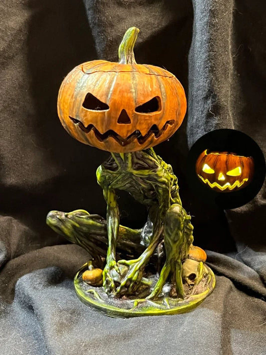 💖🎃Halloween Scary Swamp Monster Pumpkin Head Ornament 🎃