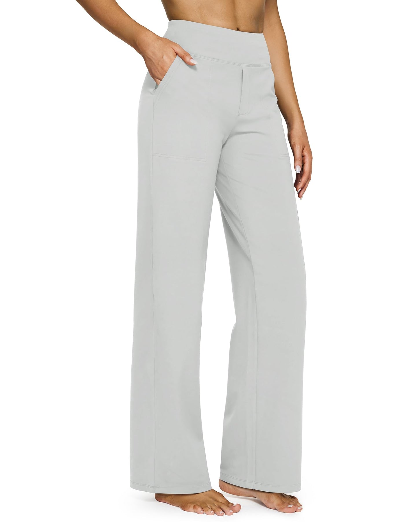 🔥🔥Women's High Waist Stretch Casual Yoga Wide Leg Pants