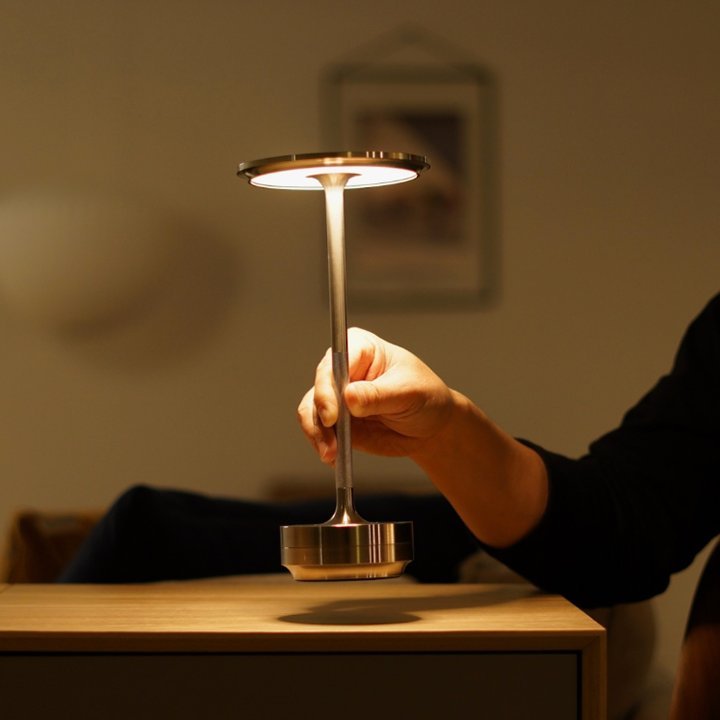 Cordless Table Lamp - Dimmable & Rechargeable Desk Light