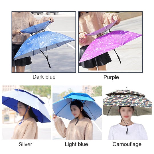 (Promotion - 50% OFF) Outdoor Double Layer Umbrella Hat