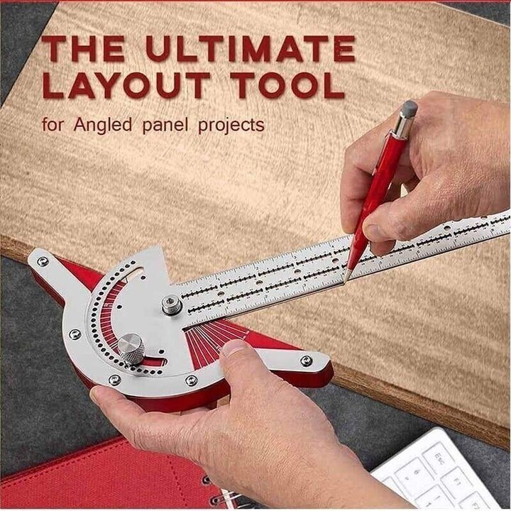 🔧Ultra Precision Marking Ruler Square T Type Woodworking Scriber Measuring Tool