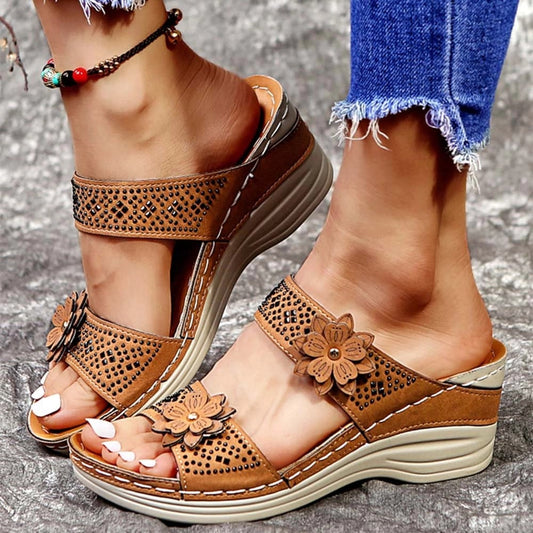 🔥Buy 2 Save 20%🔥Women's Soft Floral Wedge Sandal