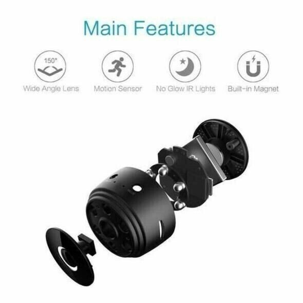 Upgraded Ai Noise Reduction Mini Wireless Camera Wide Angle Machine