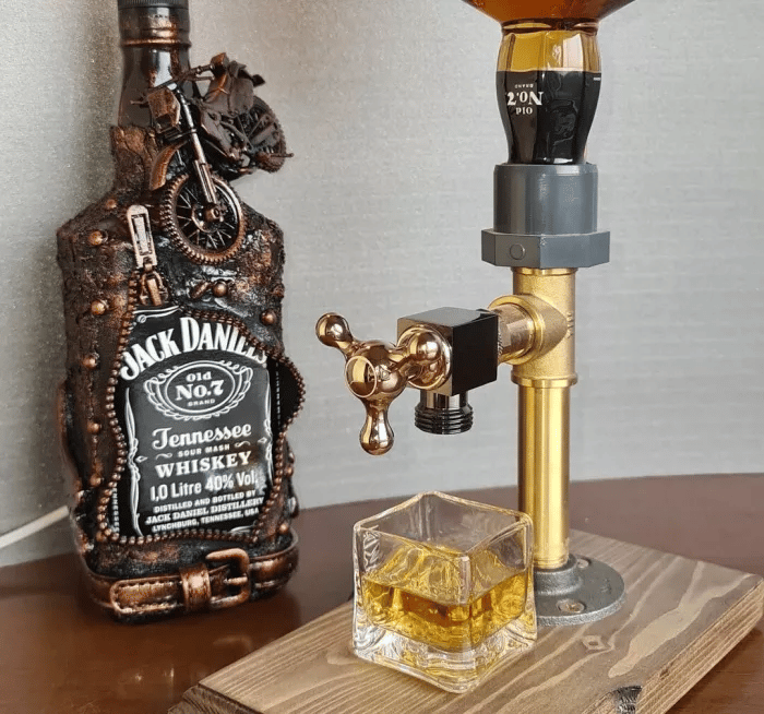 💥PROMOTION 49%OFF💥Liquor Alcohol Whiskey wood Dispenser