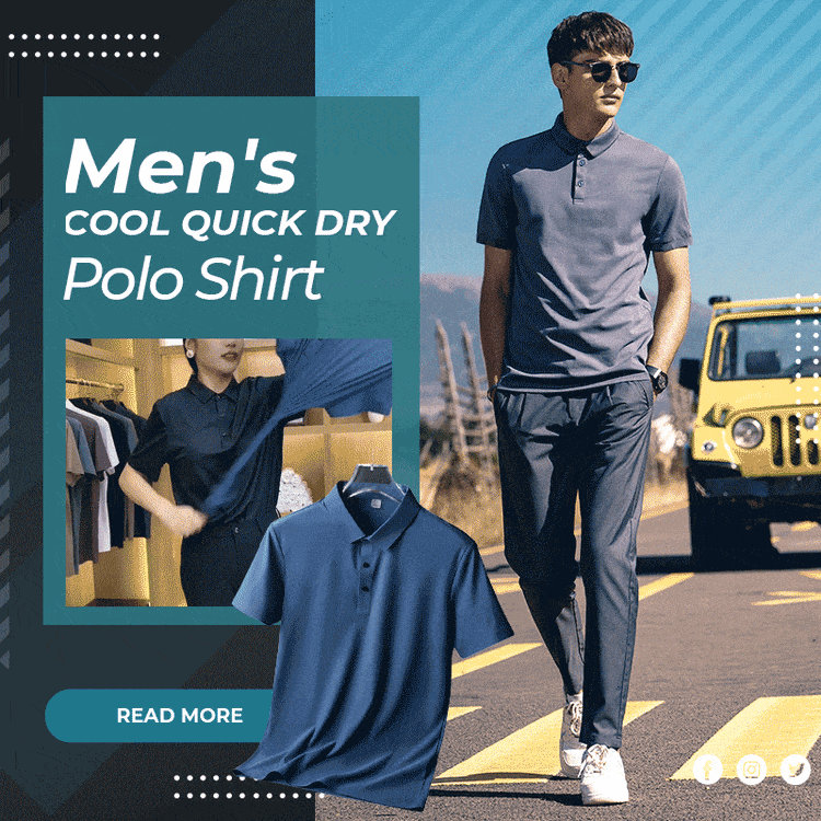 Cool Men's Quick-drying POLO T-shirt