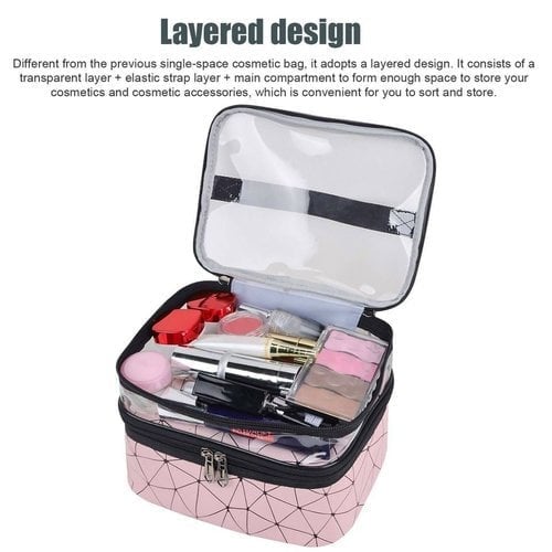 🔥 🔥Double-layer Cosmetic Bag