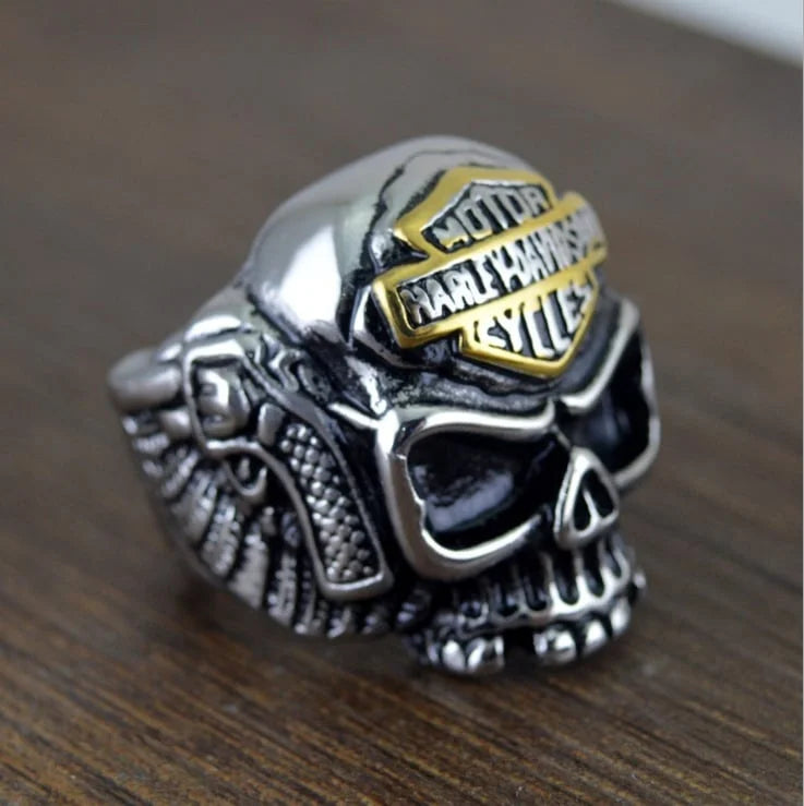 Harley-Davidson Skull Ring Inspired Motorcycle Accessories
