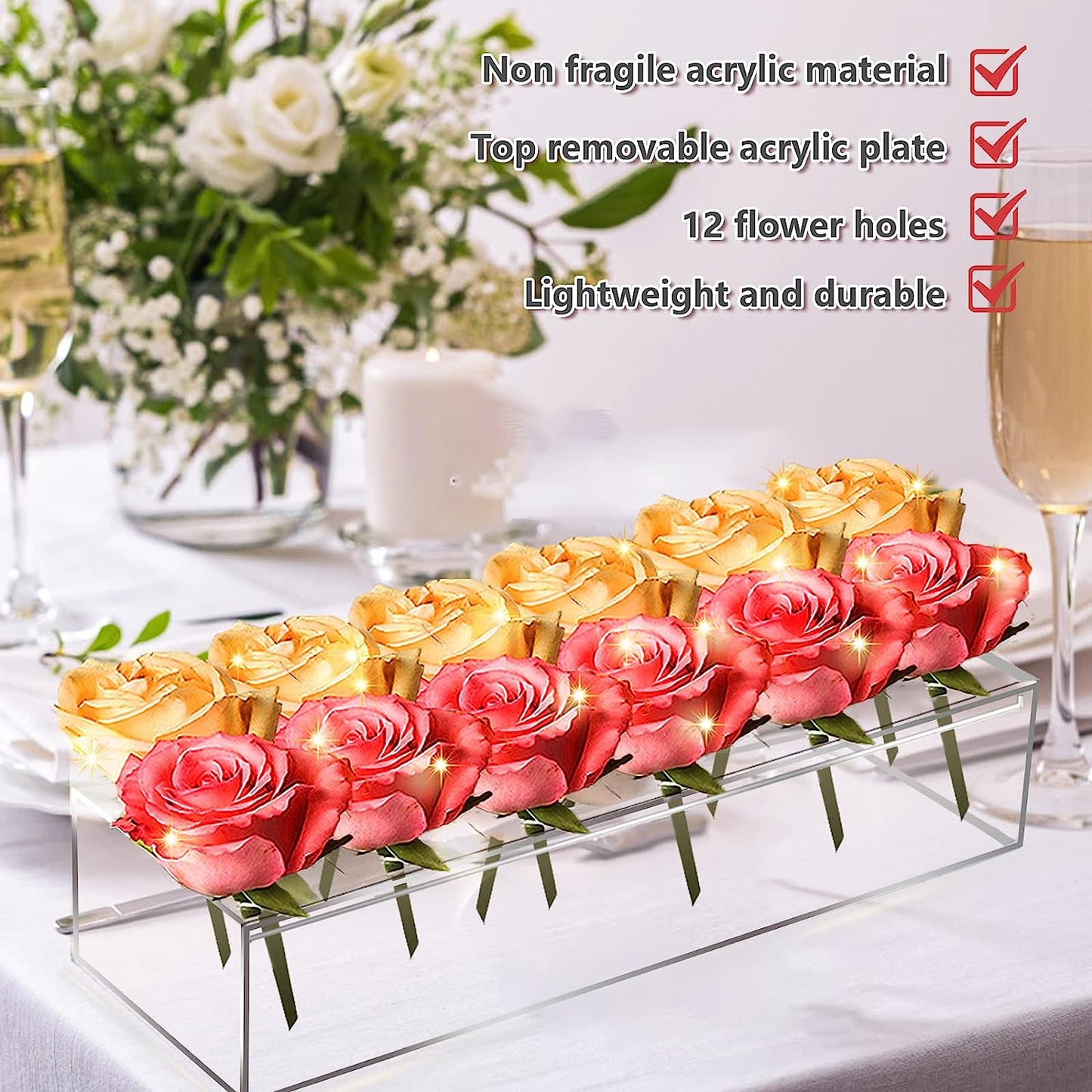 🔥BIG SALE - 50% OFF🔥Clear Acrylic Flower Vase💓 (Buy 3 Free Shipping)