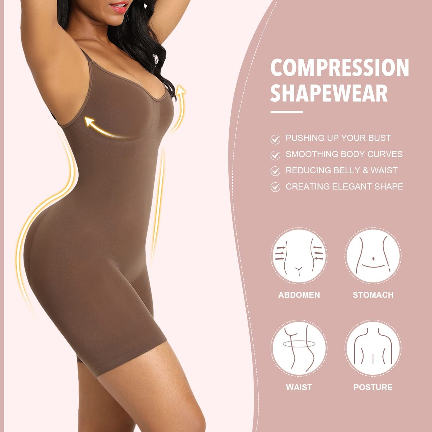 🔥49 % OFF🔥Shapewear for Women Tummy Control Full Bust Body Shaper